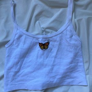 Brandy Melville butterfly tank top